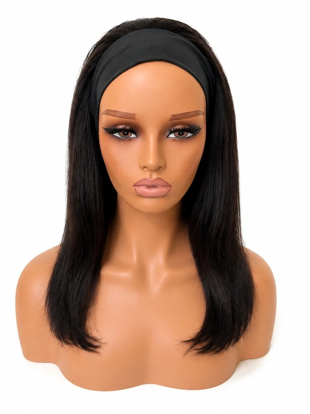 Black Straight Headband Wig — Comfortable Everyday Style
